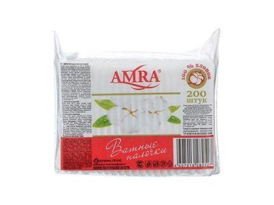 Изображение товара Ватные палочки AQUELLA (200шт/уп) (48шт/кор) в Миди Лтд