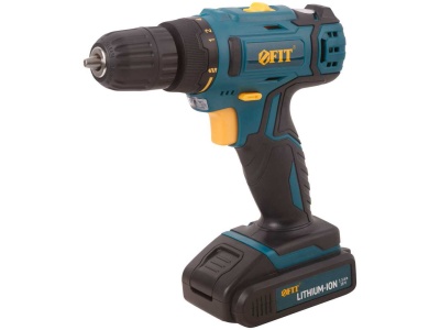 Дрель-Шуруповерт аккумуляторная FIT 0-400/1450 18В (кейс) - фото в Миди Лтд Изображение товара Дрель-Шуруповерт аккумуляторная FIT 0-400/1450 18В (кейс) в Миди Лтд