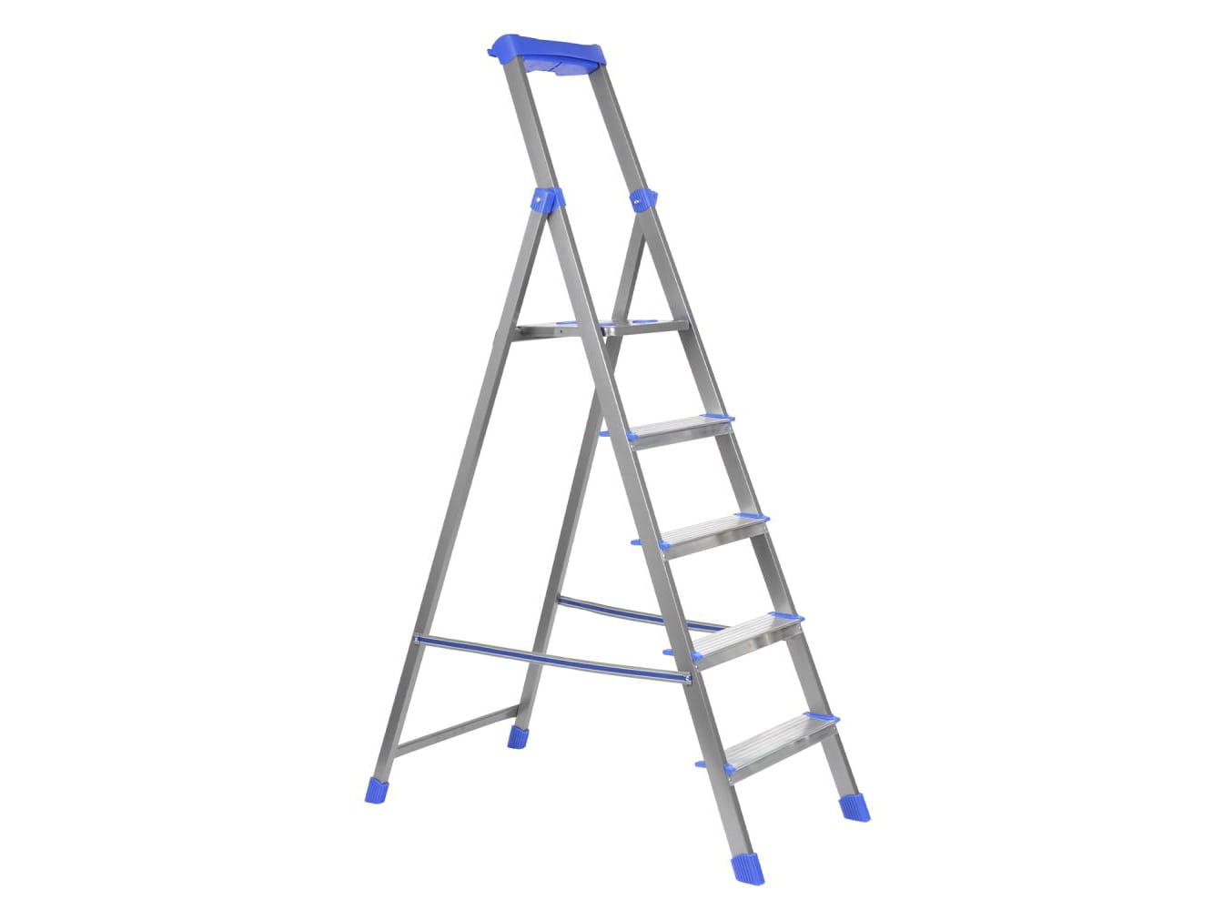 Изображение товара Стремянка комбинированная NIKA 5 широкие ступени высота до верхней площ 106,5см 6,1кг в Миди Лтд