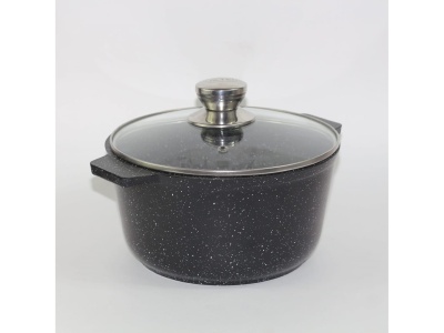 Изображение товара Кастрюля Granit Perfection black АП 3л СК АЛТЕЙ(6шт/уп)  в Миди Лтд