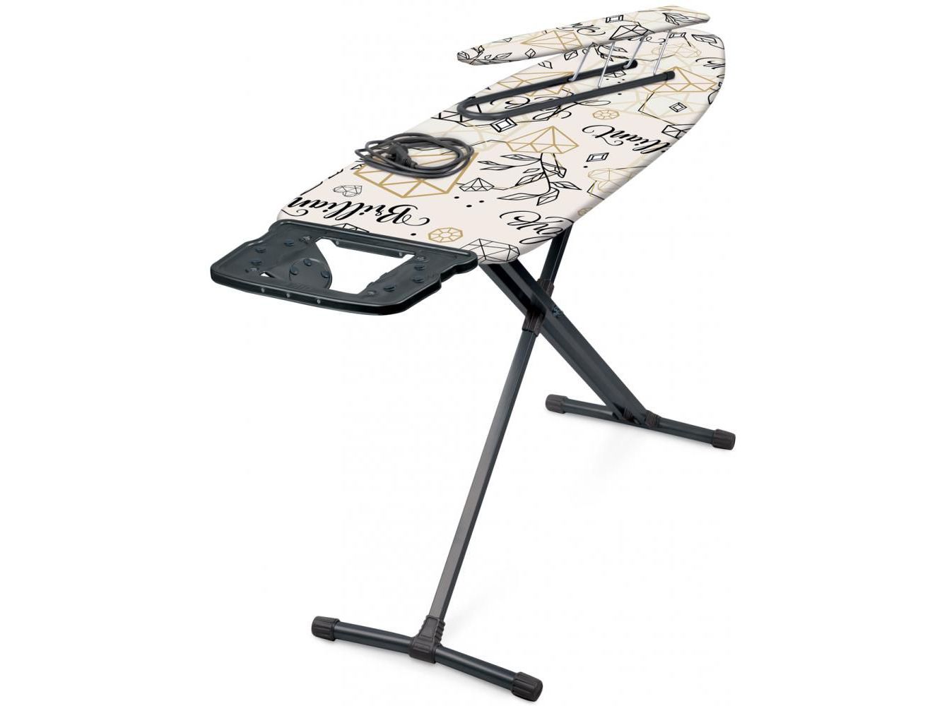 Изображение товара Доска гладильная NIKA 10+тефлон 1220х400 бриллиант в Миди Лтд