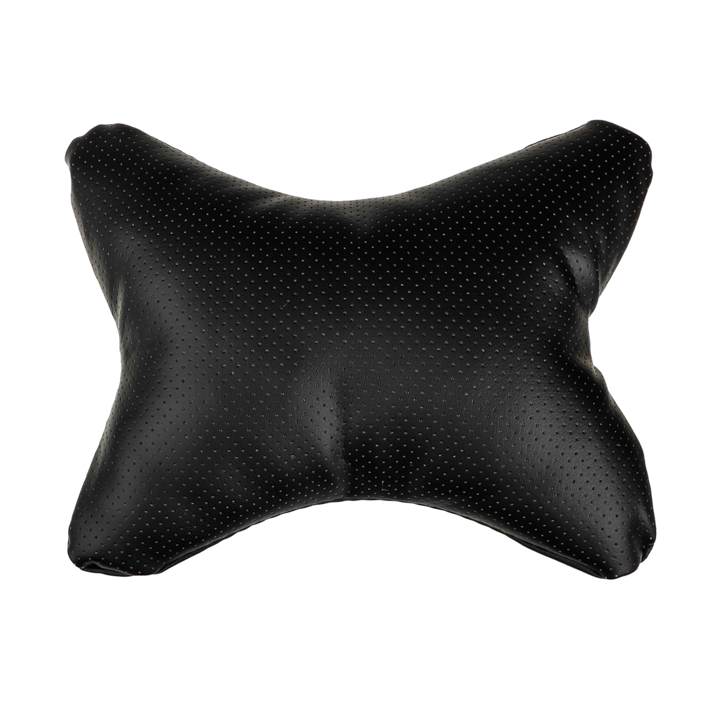 Изображение товара Подушка на подголовник Косточка перфорированная экокожа 29*23см Черная NEW GALAXY (15шт/кор) в Миди Лтд
