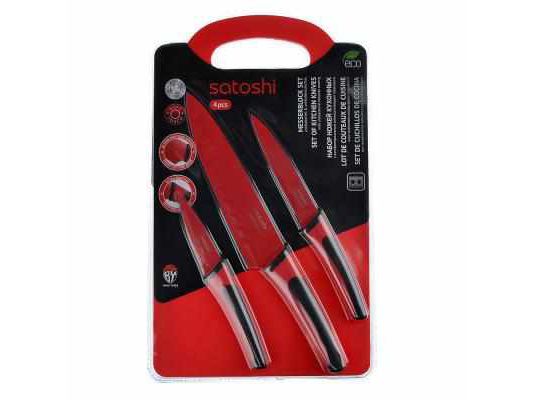 Изображение товара Набор ножей кухонных 4 предмета SATOSHI         ХХ в Миди Лтд