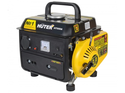 Генератор бензиновый Huter HT950A 650Вт - фото в Миди Лтд Изображение товара Генератор бензиновый Huter HT950A 650Вт в Миди Лтд