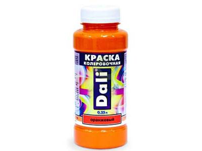 Изображение товара Краска колеровочная DALI оранжевый 0,25л (12шт/уп) в Миди Лтд