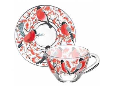 Чайный набор Зимние забавы 2пр (6шт/уп) - фото в Миди Лтд Изображение товара Чайный набор Зимние забавы 2пр (6шт/уп) в Миди Лтд