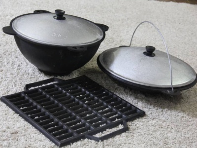 Изображение товара Садж чугун 40см толщина стенки 5мм Х в Миди Лтд