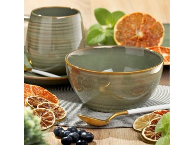 Изображение товара Салатник керамика круглый 15*7см 0,77л Daniks Verde зеленый (6шт/уп) в Миди Лтд