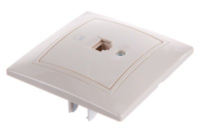 Изображение товара Розетка компьютерная LEZARD Мира крем со вставкой в Миди Лтд