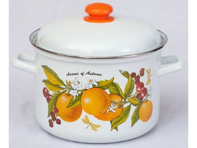 Кастрюля эмаль белая 6,0л Фруктовая фантазия С-1618АП2/4 (4шт/уп) Х - фото в Миди Лтд Изображение товара Кастрюля эмаль белая 6,0л Фруктовая фантазия С-1618АП2/4 (4шт/уп) Х в Миди Лтд