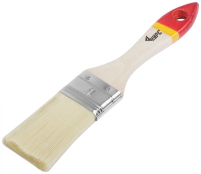 Кисть флейцевая Модерн иск. щетина деревянная ручка 38 мм - фото в Миди Лтд Изображение товара Кисть флейцевая Модерн иск. щетина деревянная ручка 38 мм в Миди Лтд