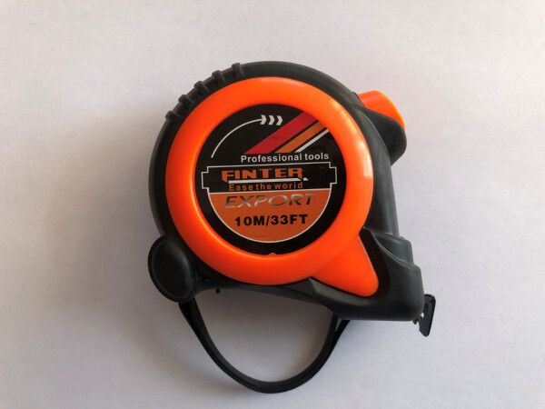 Изображение товара Рулетка 10м*25мм FINTER прорезиненая противоударная в Миди Лтд