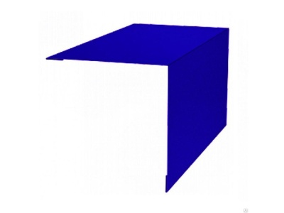 Угол наружний (конек) 150*150*2000мм синий (RAL 5002) - фото в Миди Лтд Изображение товара Угол наружний (конек) 150*150*2000мм синий (RAL 5002) в Миди Лтд