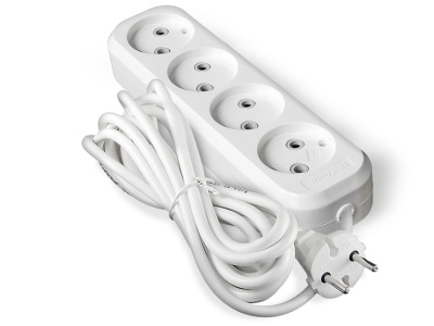 Удлинитель 4 гнезда 3м (40шт/кор) - фото в Миди Лтд Изображение товара Удлинитель 4 гнезда 3м (40шт/кор) в Миди Лтд
