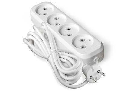 Удлинитель 4 гнезда 3м (40шт/кор) - фото в Миди Лтд Изображение товара Удлинитель 4 гнезда 3м (40шт/кор) в Миди Лтд