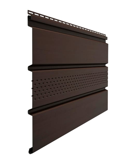 Софит DOCKE Standart с центральной перфорацией дл 3000мм раб шир 305мм Шоколад (16шт/кор) - фото в Миди Лтд Изображение товара Софит DOCKE Standart с центральной перфорацией дл 3000мм раб шир 305мм Шоколад (16шт/кор) в Миди Лтд