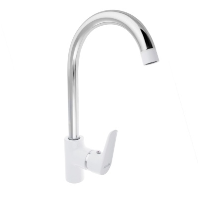 Изображение товара Смеситель для кухни высокий излив,картридж 35мм,латунь, RAIN Алмаз в Миди Лтд