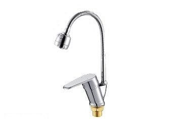 Изображение товара Смеситель для кухни высокий излив 40мм гайка ХХХ в Миди Лтд