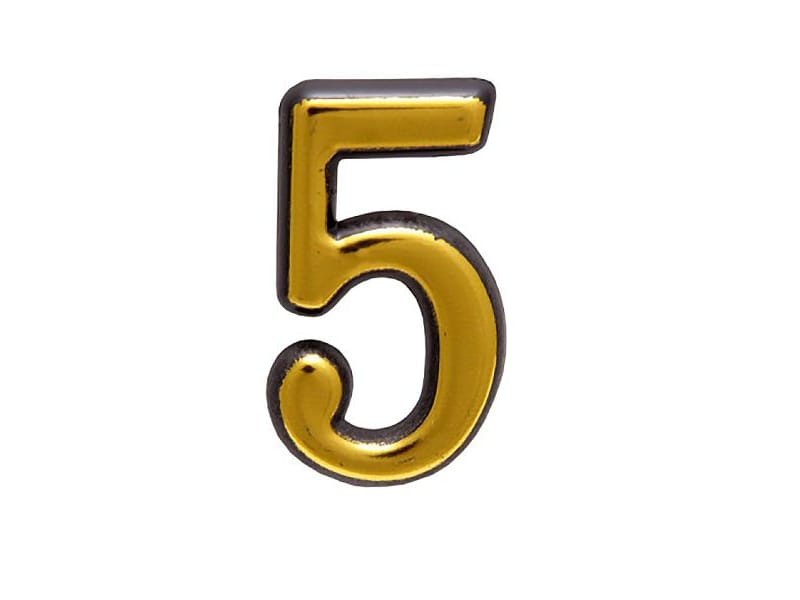 Цифра дверная "5" пластик золото Аллюр (20шт/уп) - фото в Миди Лтд Изображение товара Цифра дверная "5" пластик золото Аллюр (20шт/уп) в Миди Лтд