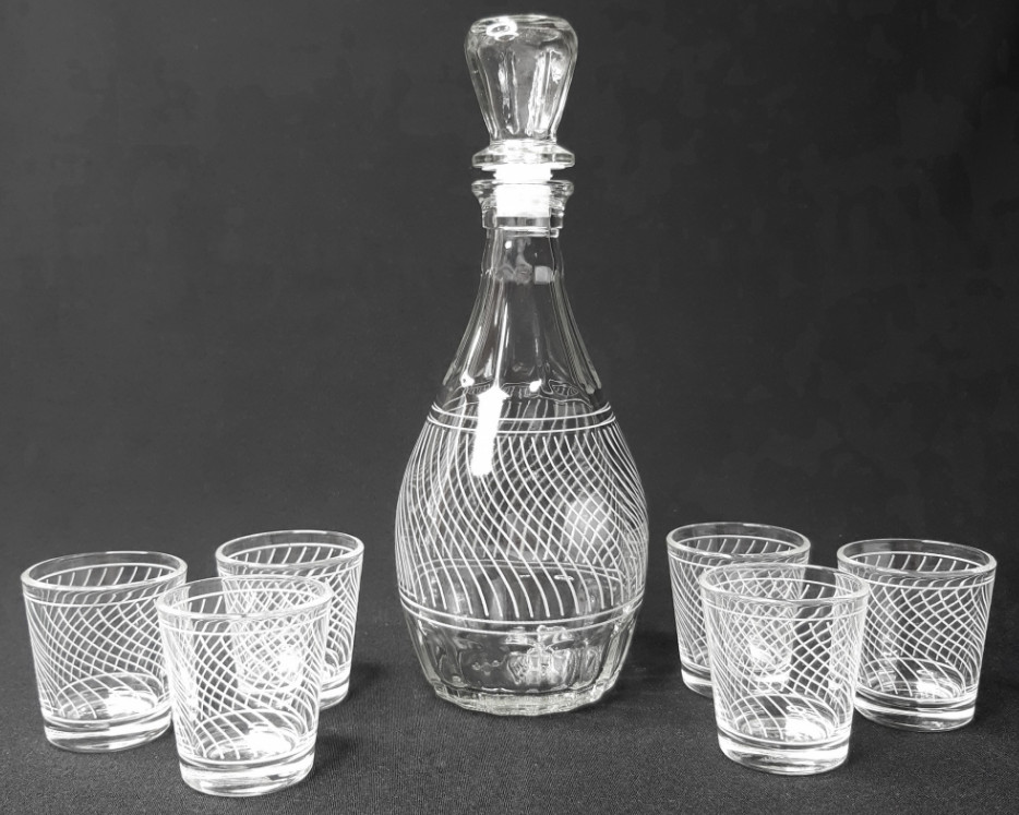 Изображение товара Набор для вина Онда 7пр (графин +стопка 6шт) (4шт/уп) 1231-Г Х в Миди Лтд