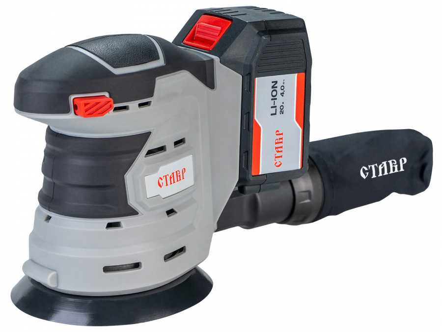 Изображение товара Шлифмашина эксцентриковая Ставр МШЭА-125/20 20В аккумуляторная 1000об/мин в Миди Лтд