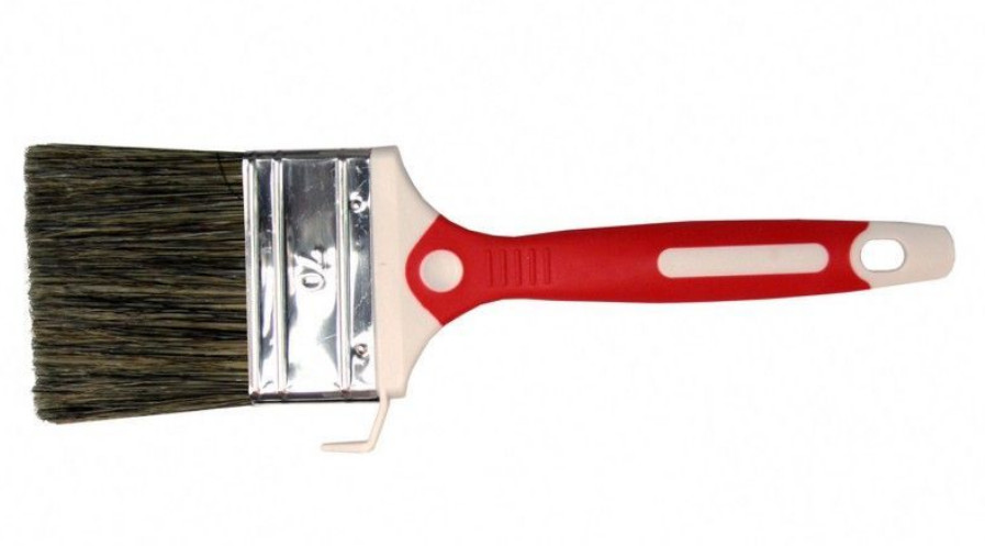 УКисть плоская натуральная темная щетина 70мм (12шт/уп) - фото в Миди Лтд Изображение товара УКисть плоская натуральная темная щетина 70мм (12шт/уп) в Миди Лтд