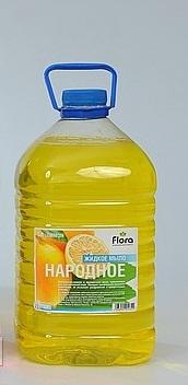 Изображение товара Жидкое мыло Народное "Лимон" 5л (161544) в Миди Лтд