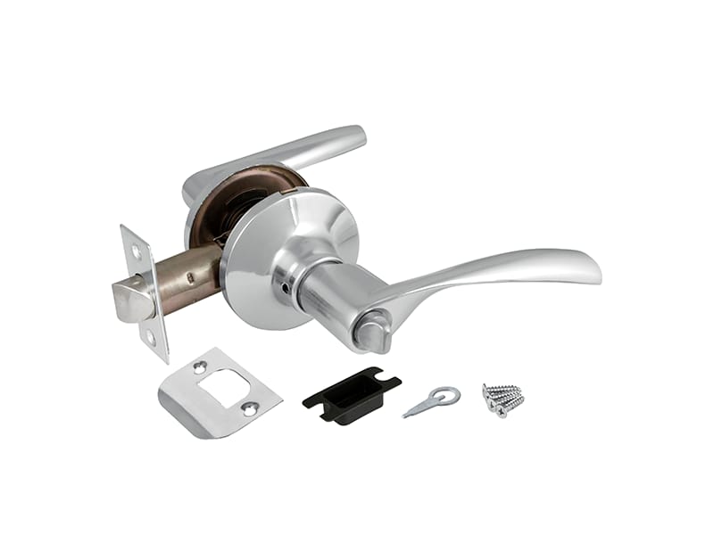 Изображение товара Замок ручка Хром с фиксатором 6010 CP-B в Миди Лтд