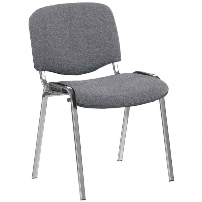 Изображение товара Стул "Изо" Каркас хром, Ткань серая в Миди Лтд