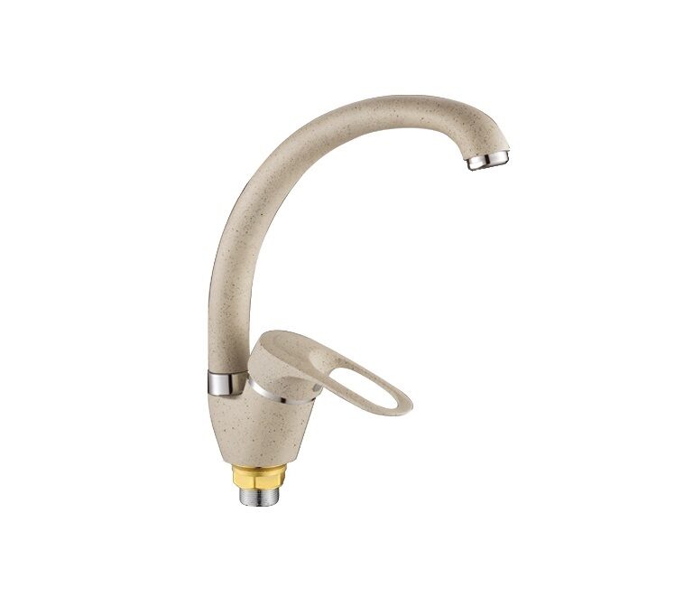 Изображение товара Смеситель для кухни цветной, высокий излив 40мм гайка песочный ХХХ в Миди Лтд