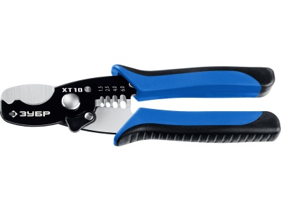 Изображение товара Кабелерез  ЗУБР  XT-10 со съемником изоляции (6шт/уп) в Миди Лтд