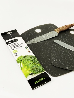 Изображение товара Набор разделочных досок гибких 2шт Мрамор 35*25см, 30*20см, пластик SATOSHI (48шт/уп) в Миди Лтд