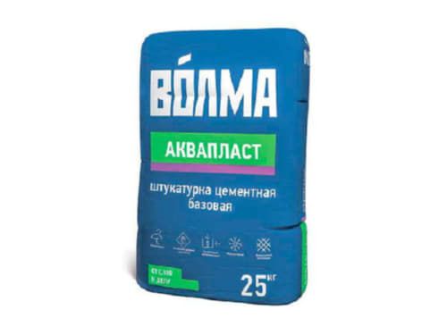 Изображение товара Штукатурка цементная ВОЛМА-Аквапласт фасадная 25кг (56шт/пал) в Миди Лтд