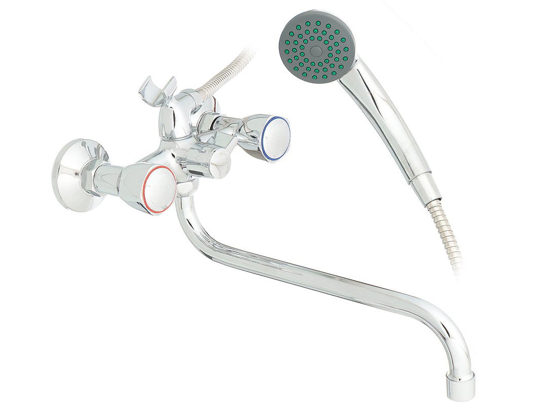 Изображение товара Смеситель для ванны длинный излив F2209-2 FRAP в Миди Лтд