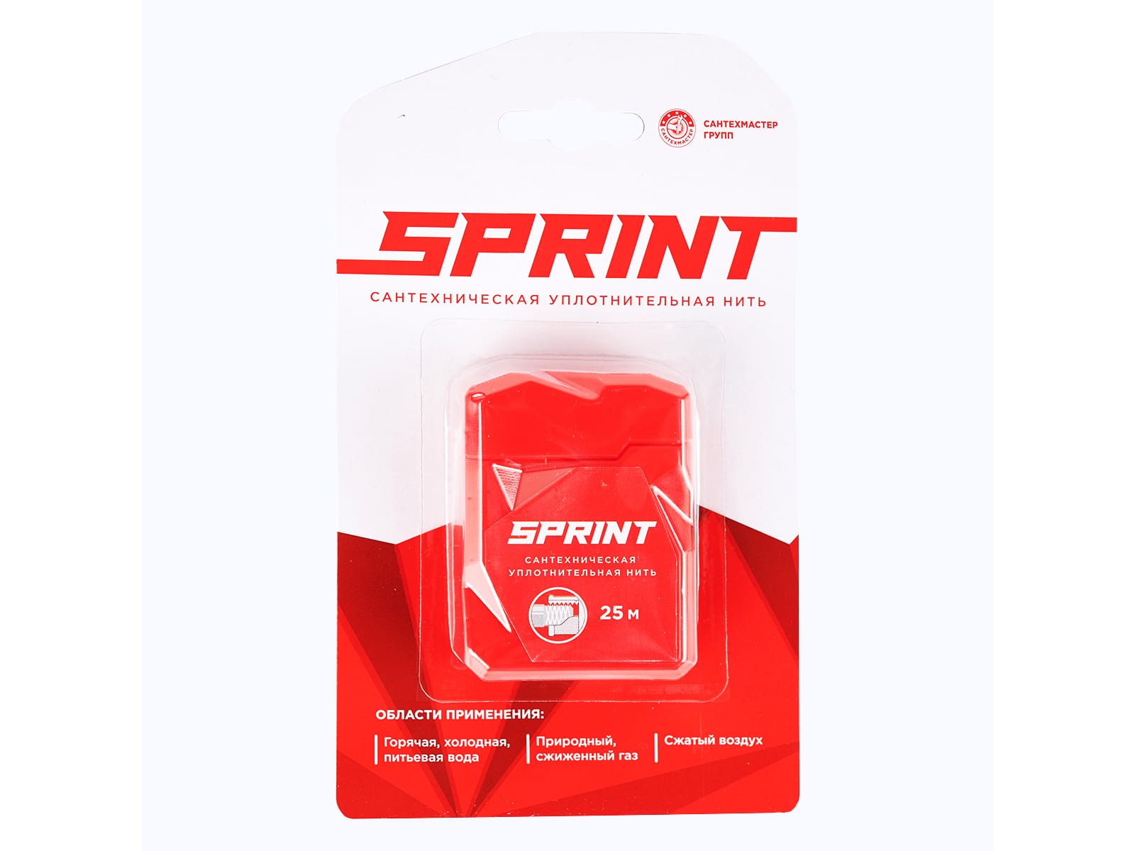 Уплотнительная нить "Sprint" 25м бокс,блистер (25шт/уп) - фото в Миди Лтд Изображение товара Уплотнительная нить "Sprint" 25м бокс,блистер (25шт/уп) в Миди Лтд