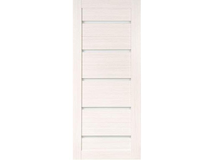 Изображение товара Полотно дверное ПО экошпон модель 22 беленый дуб стекло матовое белое 600 в Миди Лтд