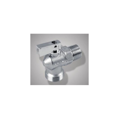 Кран шаровой угловой 1/2ш-3/4ш   - фото в Миди Лтд Изображение товара Кран шаровой угловой 1/2ш-3/4ш   в Миди Лтд