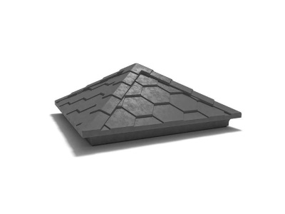 Колпак столба полимерно песчанный ZKING серый (390*390*43мм) - фото в Миди Лтд Изображение товара Колпак столба полимерно песчанный ZKING серый (390*390*43мм) в Миди Лтд