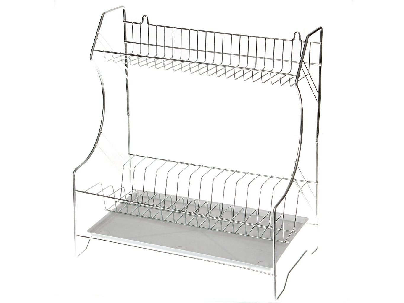 Изображение товара Сушилка для посуды оцинк с поддоном 40*24*39,5см (2шт/кор) в Миди Лтд