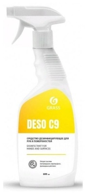 Средство дезинфицирующее,антибактериальное DESO С9 600мл (12шт/уп) - фото в Миди Лтд Изображение товара Средство дезинфицирующее,антибактериальное DESO С9 600мл (12шт/уп) в Миди Лтд