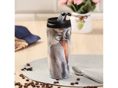 Изображение товара Термокружка пластик 0,38л (YYCF001-22) Daniks Романтическая душа (48шт/уп) Х в Миди Лтд