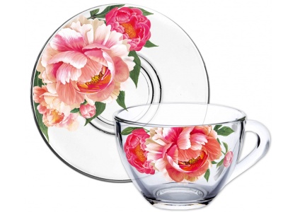 Чайный набор Корнелия 2пр 200мл (6шт/уп) - фото в Миди Лтд Изображение товара Чайный набор Корнелия 2пр 200мл (6шт/уп) в Миди Лтд