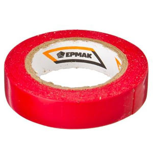 Изображение товара Изолента ПВХ красная 15мм-7,5м Ермак (16шт/уп)      ХХ в Миди Лтд