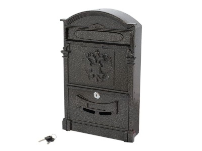 Изображение товара Ящик почтовый №4011 "Герб" бронза (5шт/уп) в Миди Лтд