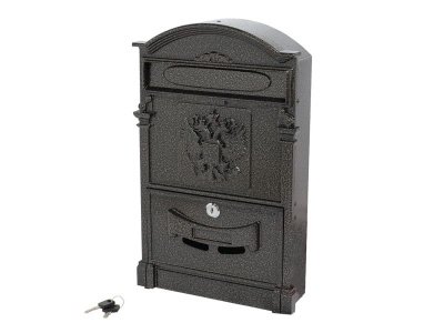 Изображение товара Ящик почтовый №4011 "Герб" бронза (5шт/уп) в Миди Лтд