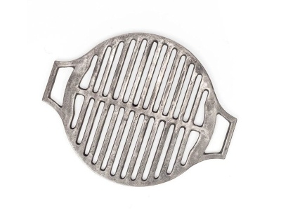 Изображение товара Решетка-гриль Лотос чугунная круглая с ручками d 430мм Узбекистан в Миди Лтд