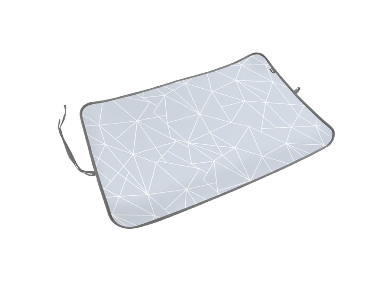 Коврик для глажки белья NIKA 110х75 линии на сером - фото в Миди Лтд Изображение товара Коврик для глажки белья NIKA 110х75 линии на сером в Миди Лтд