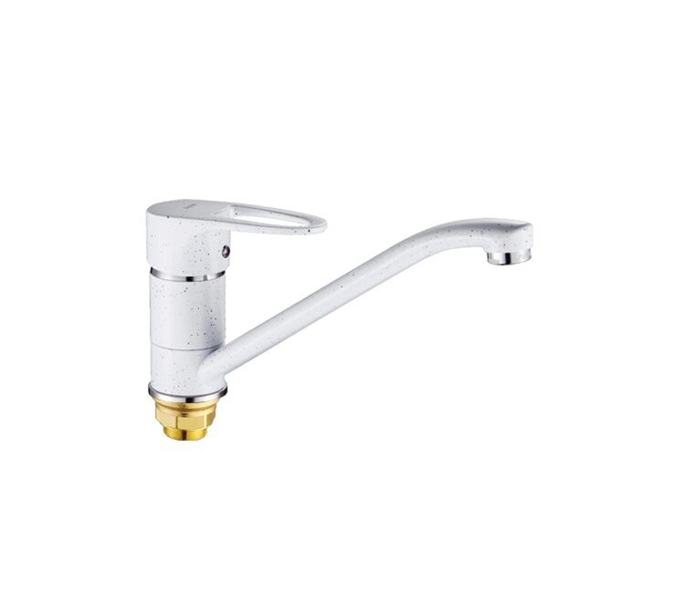 Изображение товара Смеситель для кухни длинный излив 40мм гайка белый ХХХ в Миди Лтд