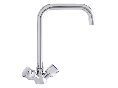 Изображение товара Смеситель для кухни СоюзКран поворотный излив 30см керам кран-буксы 1/2 хром цинк SK01-G238 в Миди Лтд
