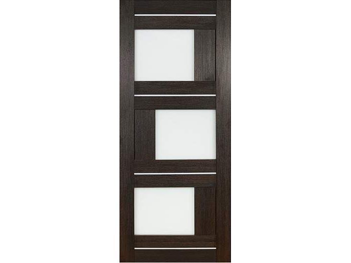 Полотно дверное ПО экошпон модель 11 венге стекло матовое белое 900 - фото в Миди Лтд Изображение товара Полотно дверное ПО экошпон модель 11 венге стекло матовое белое 900 в Миди Лтд